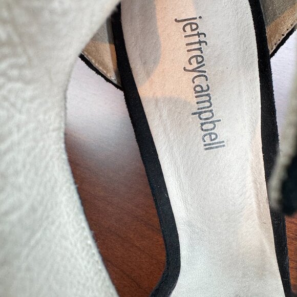 Jeffery Campbell Lindsay Black Suede Heels - Picture 6 of 10